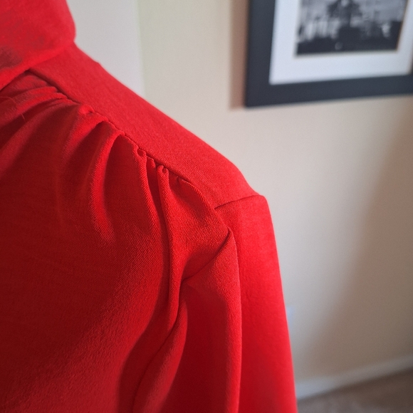 Red Button-Up Dress New With Tags Size XL - Picture 6 of 10